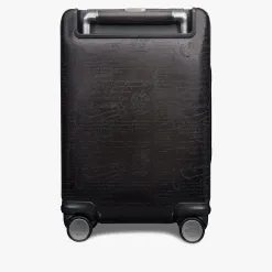 Berluti Bagage Roulant Formula1005 En Cuir Scritto | Sacs De Voyage
