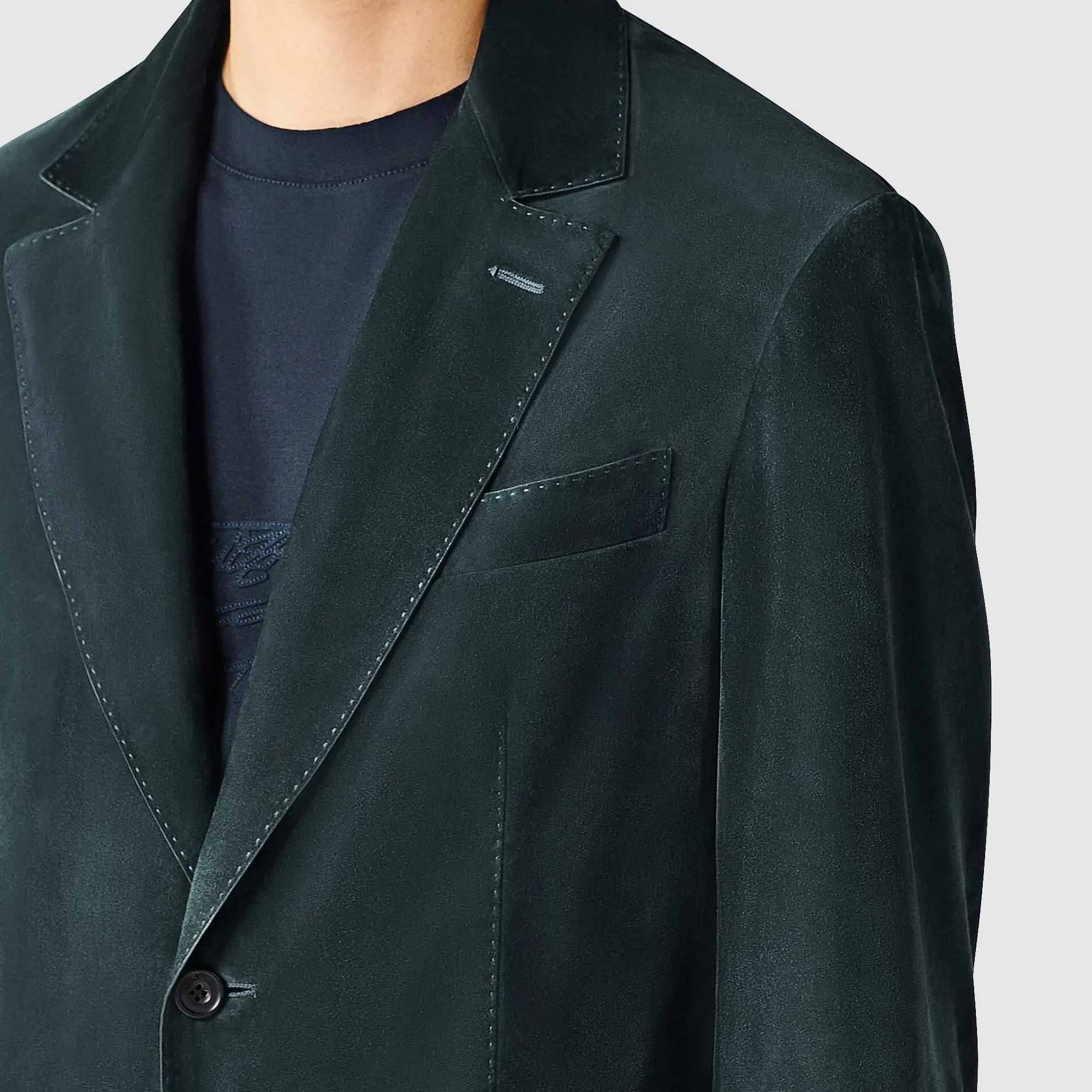 Berluti Blazer En Suède | Cuir
