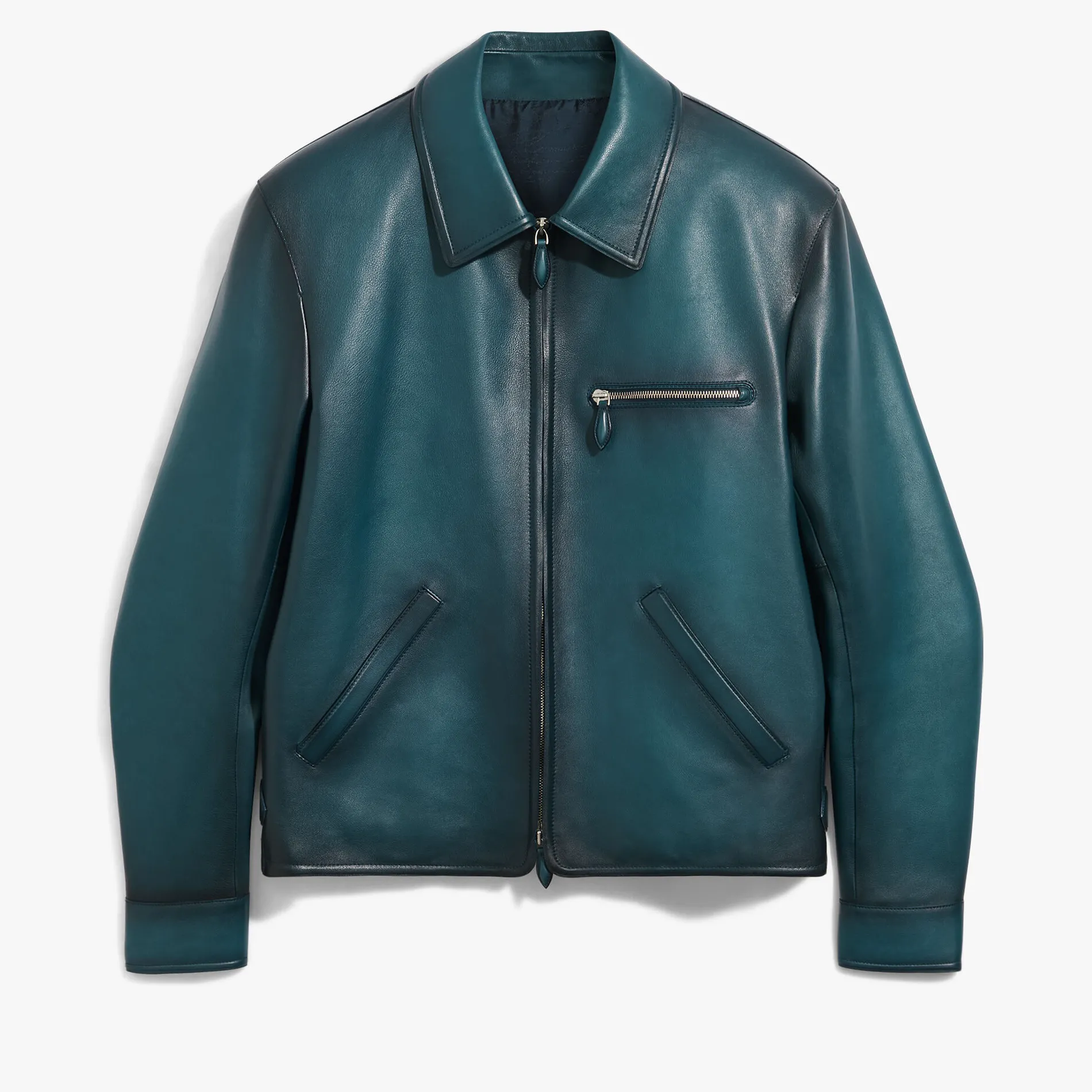 Berluti Blouson 1 Jour En Cuir Patin&eacute; | Cuir