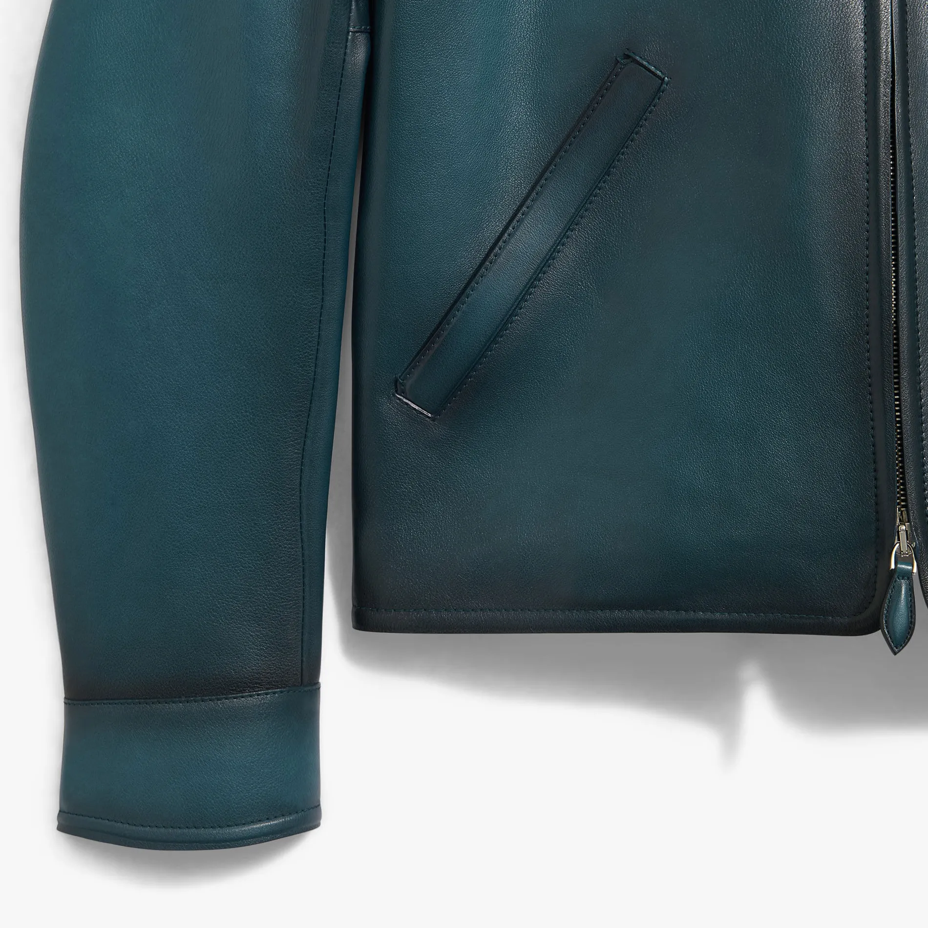 Berluti Blouson 1 Jour en Cuir Patiné | Cuir