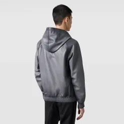 Berluti Blouson &agrave; Capuche En Cuir Patin&eacute; | Cuir