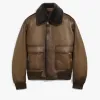Berluti Blouson Aviateur en Cuir Patiné | Cuir