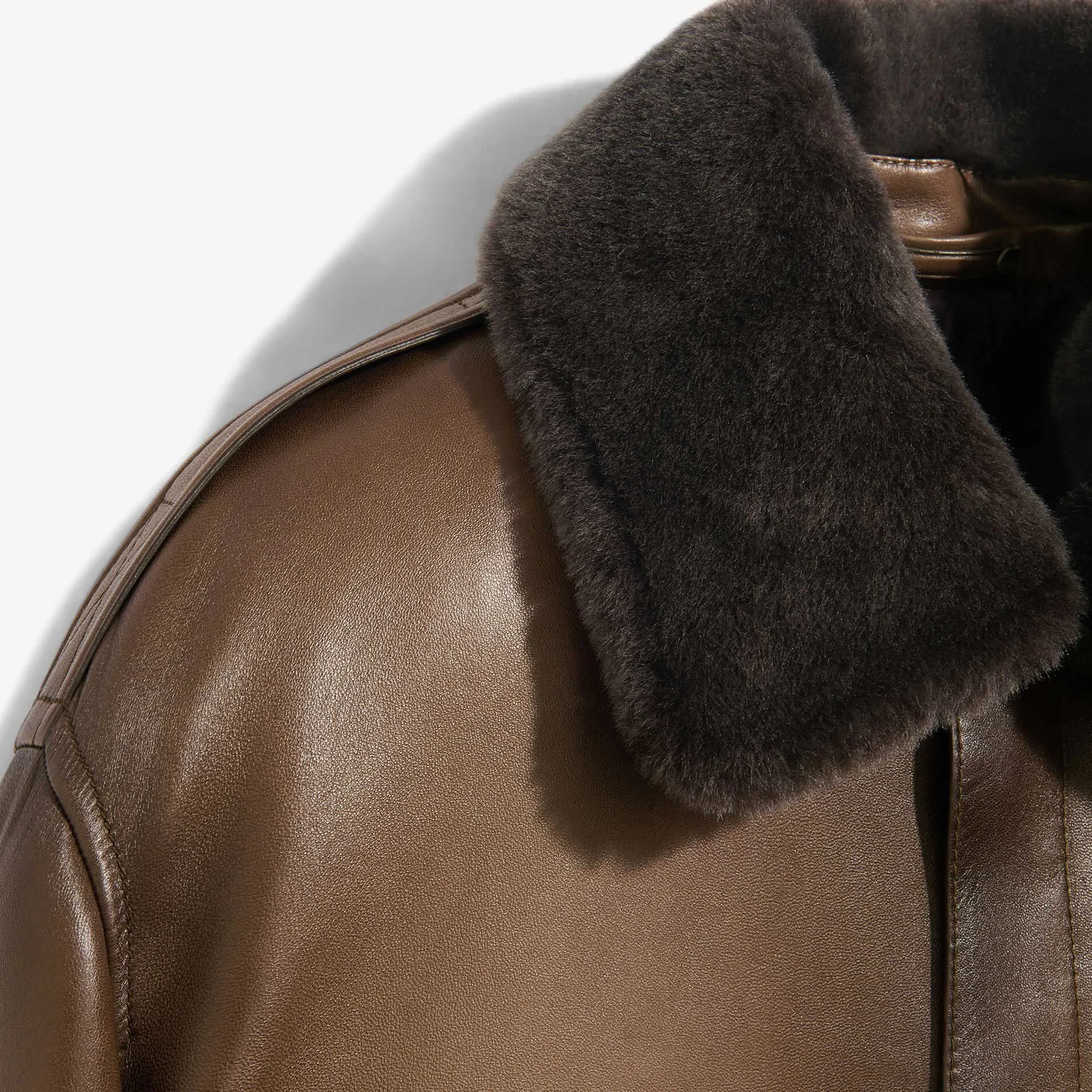 Berluti Blouson Aviateur en Cuir Patiné | Cuir