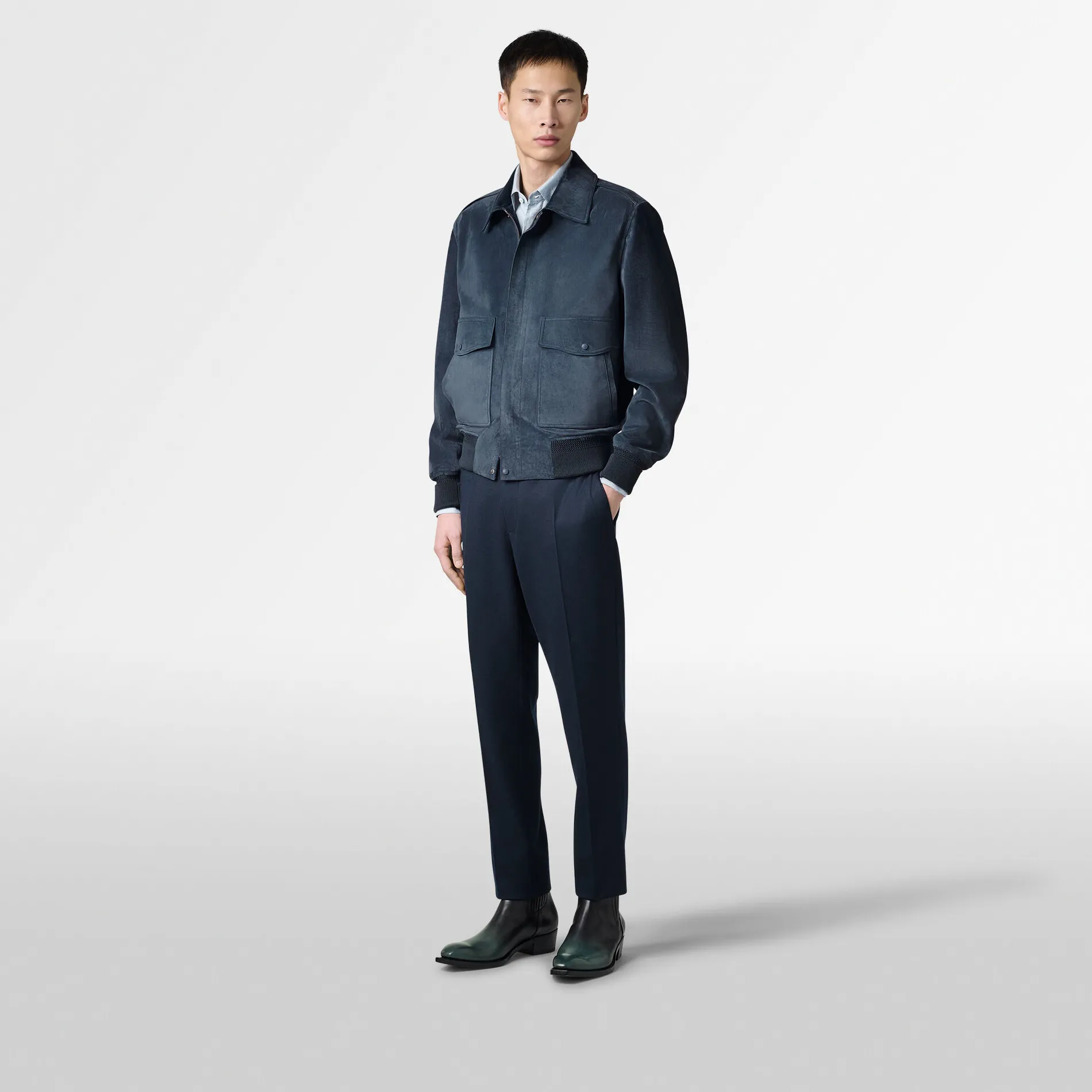 Berluti Blouson d'Aviateur en Suède | Cuir