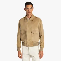 Berluti Blouson d&rsquo;Aviateur En Veau Velours | Cuir
