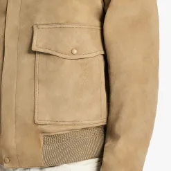 Berluti Blouson d’Aviateur En Veau Velours | Cuir