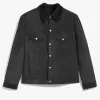 Berluti Blouson Embossé en Cuir avec Intérieur Shearling | Cuir