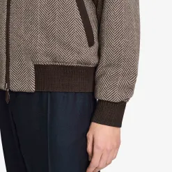 Berluti Blouson En Cachemire &Agrave; Motifs Chevron | Manteaux & Blousons