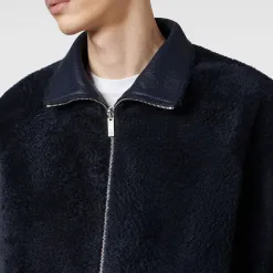 Berluti Blouson Reversible en Cuir de Cerf et Shearling | Cuir
