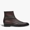 Berluti Bottine Rapi&eacute;c&eacute;-Repris&eacute; en cuir Scritto | Bottines