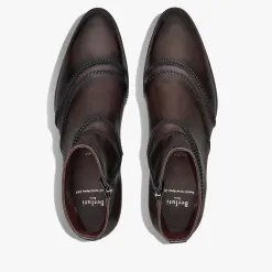 Berluti Bottine Rapi&eacute;c&eacute;-Repris&eacute; en cuir Scritto | Bottines