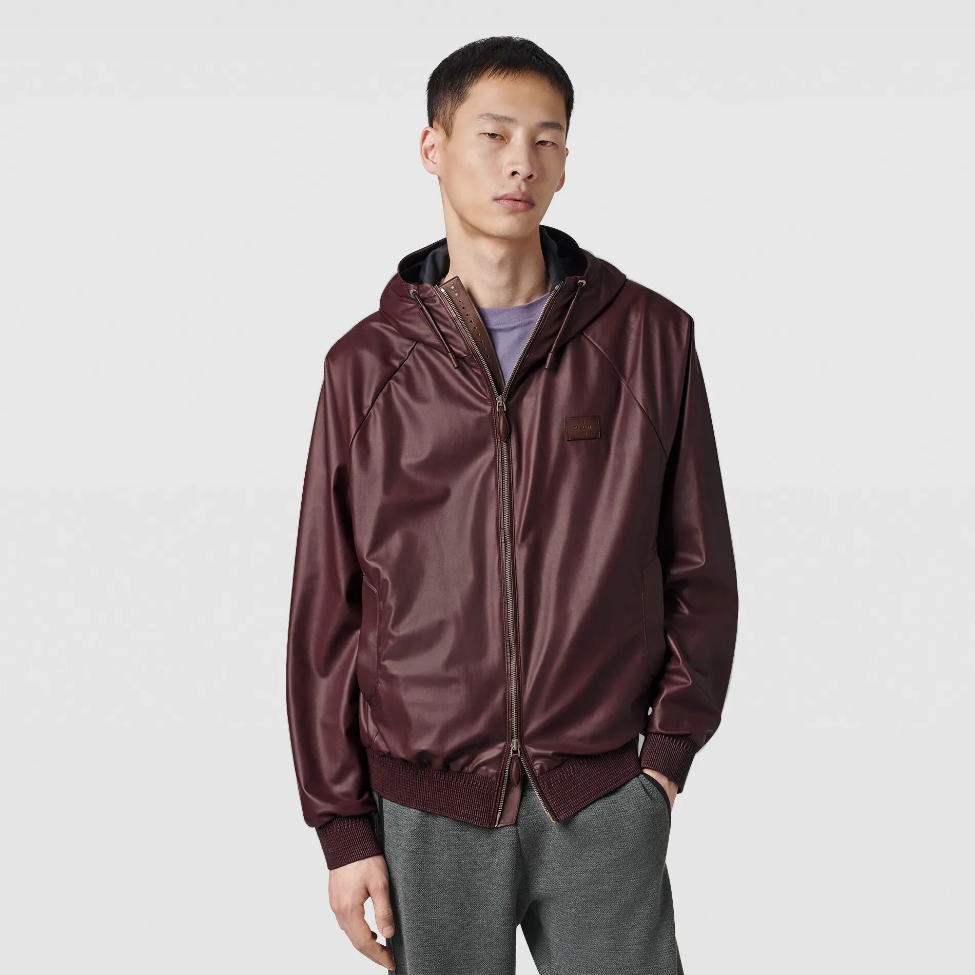 Berluti B-Way en Cuir Léger | Cuir