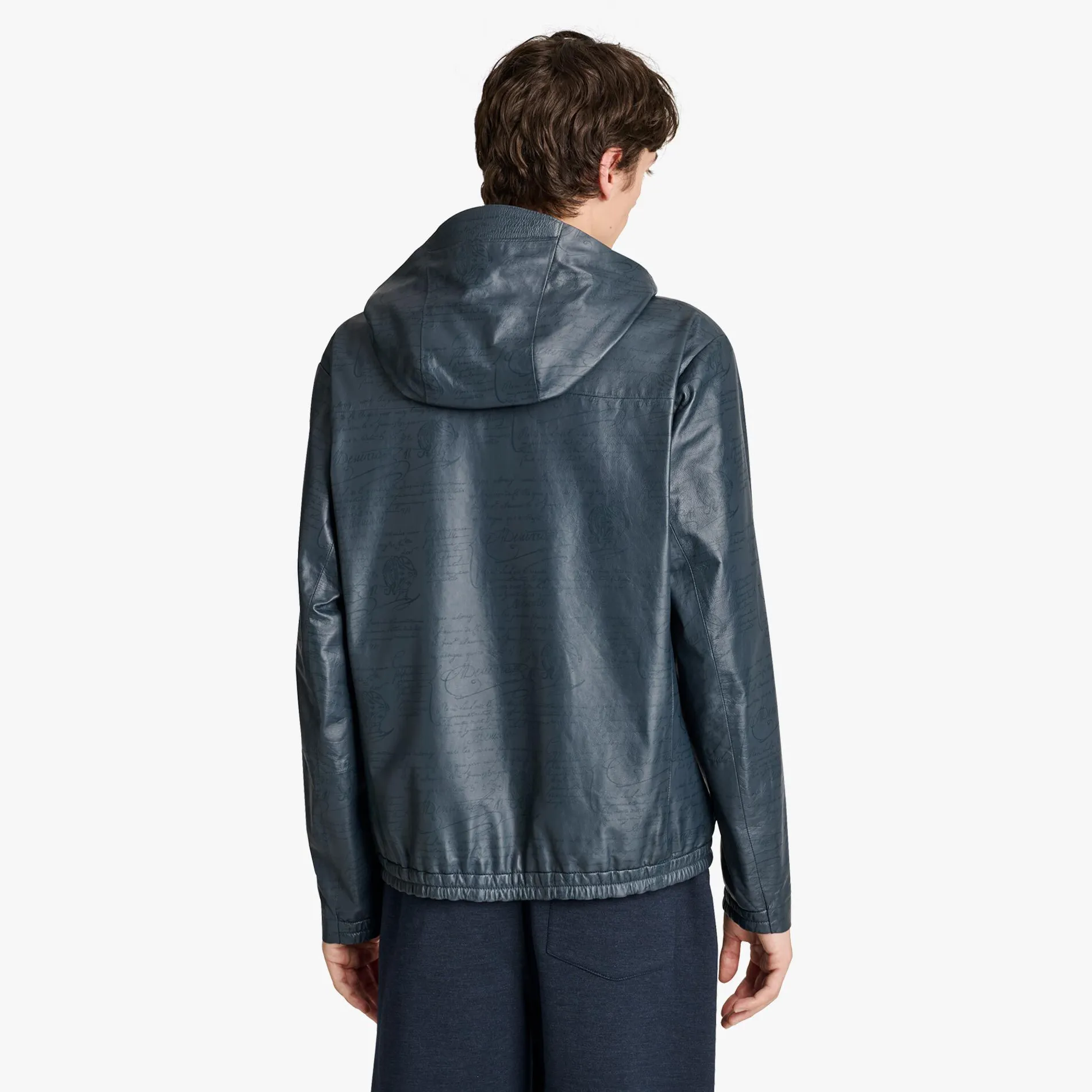 Berluti B-Way En Imprimé Scritto | Cuir