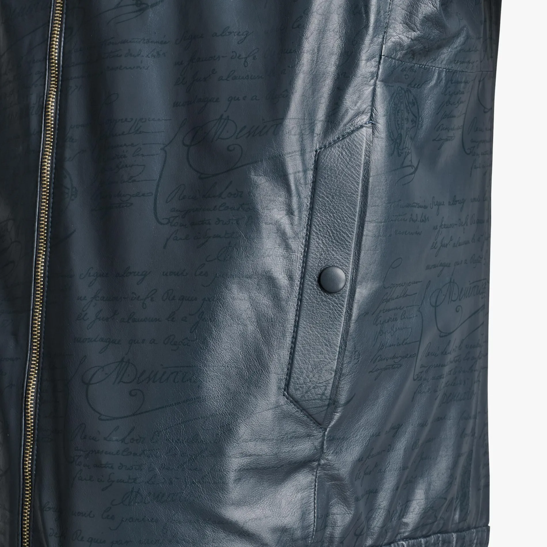 Berluti B-Way En Imprimé Scritto | Cuir
