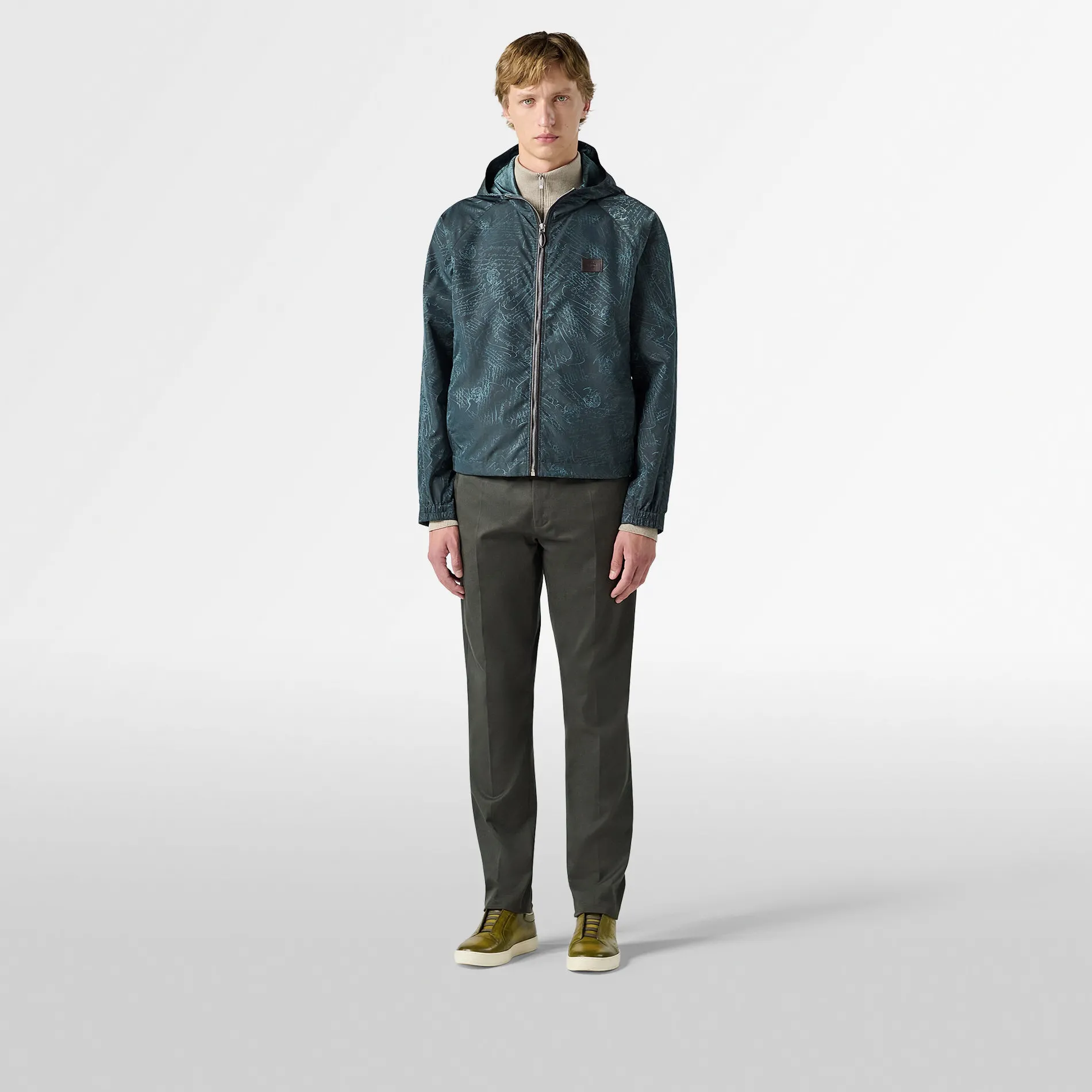 Berluti B-Way En Nylon Scritto | Manteaux & Blousons