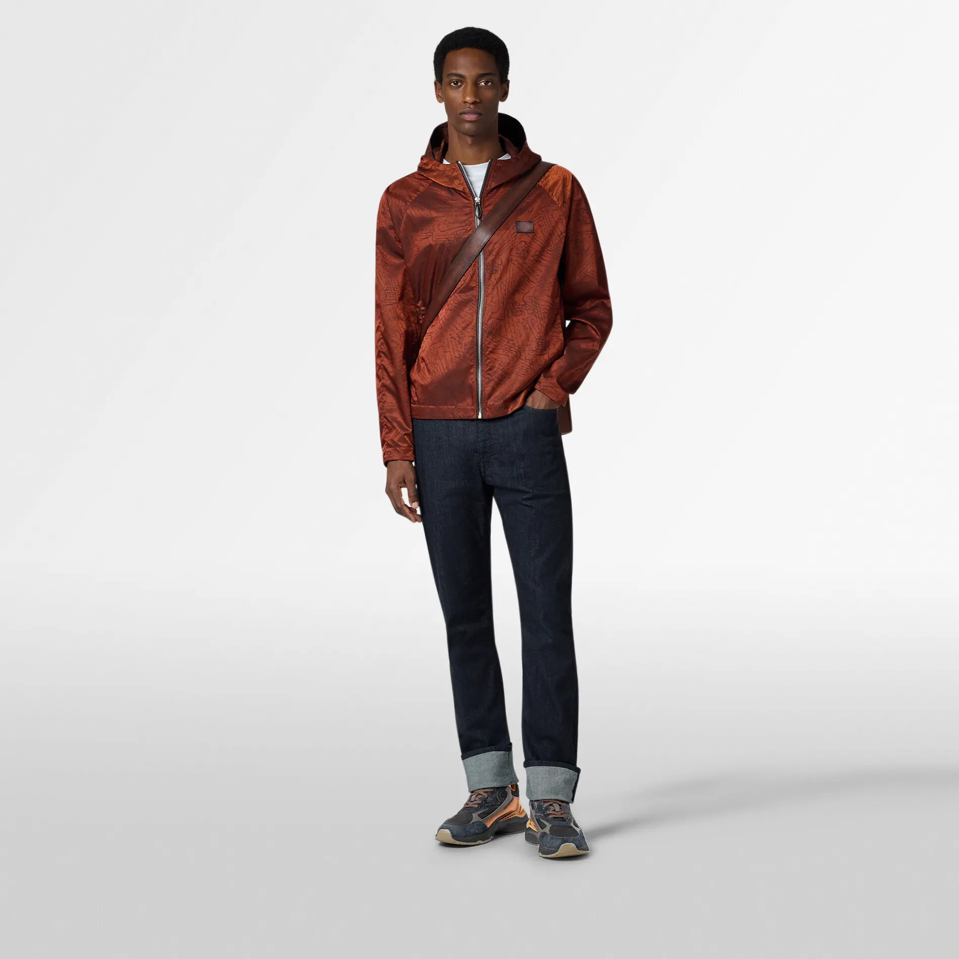 Berluti B-Way en Nylon Scritto | Manteaux & Blousons