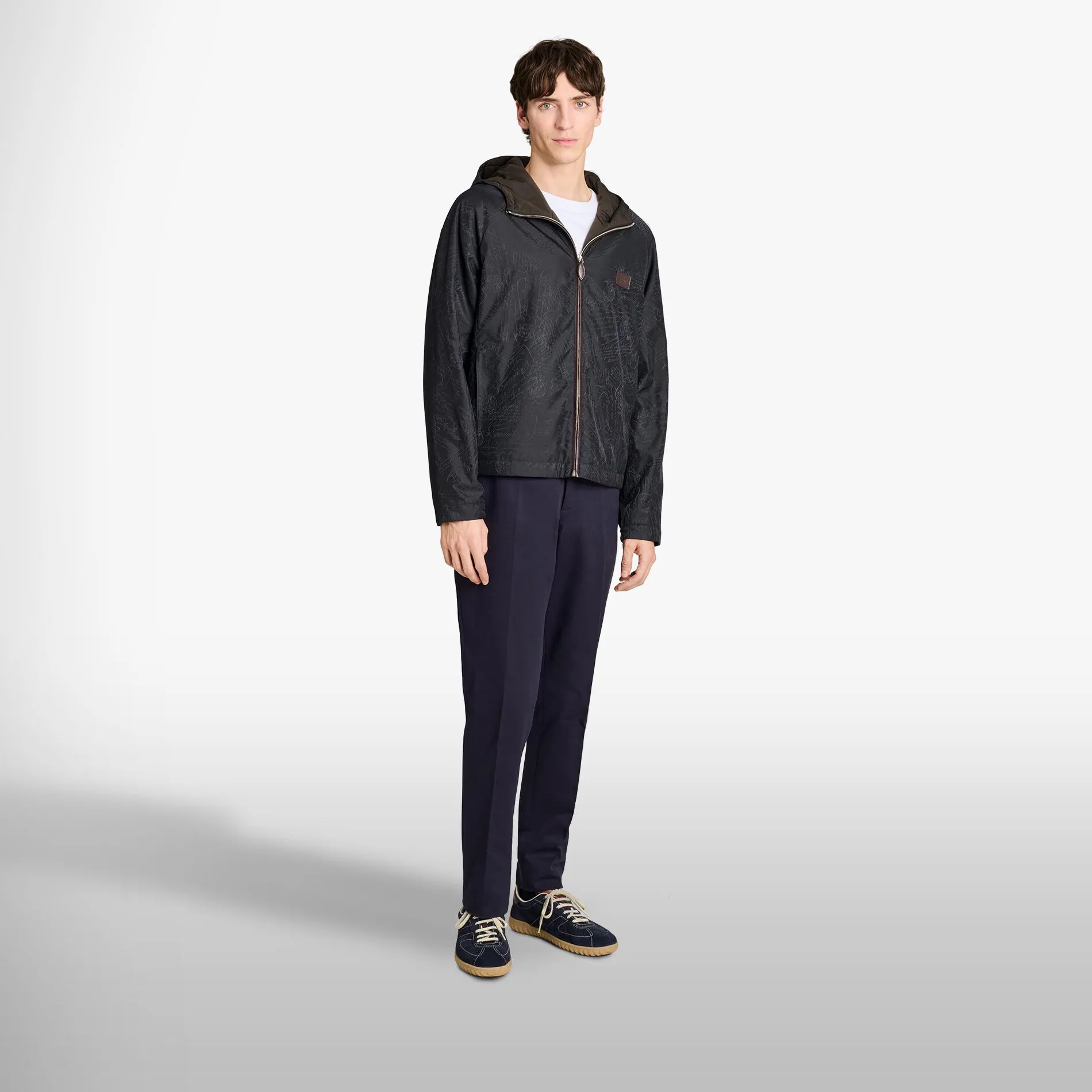 Berluti B-Way En Nylon Scritto Ouatiné | Manteaux & Blousons