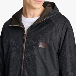 Berluti B-Way En Nylon Scritto Ouatiné | Manteaux & Blousons