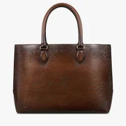 Berluti Cabas Toujours En Cuir Scritto | Cabas