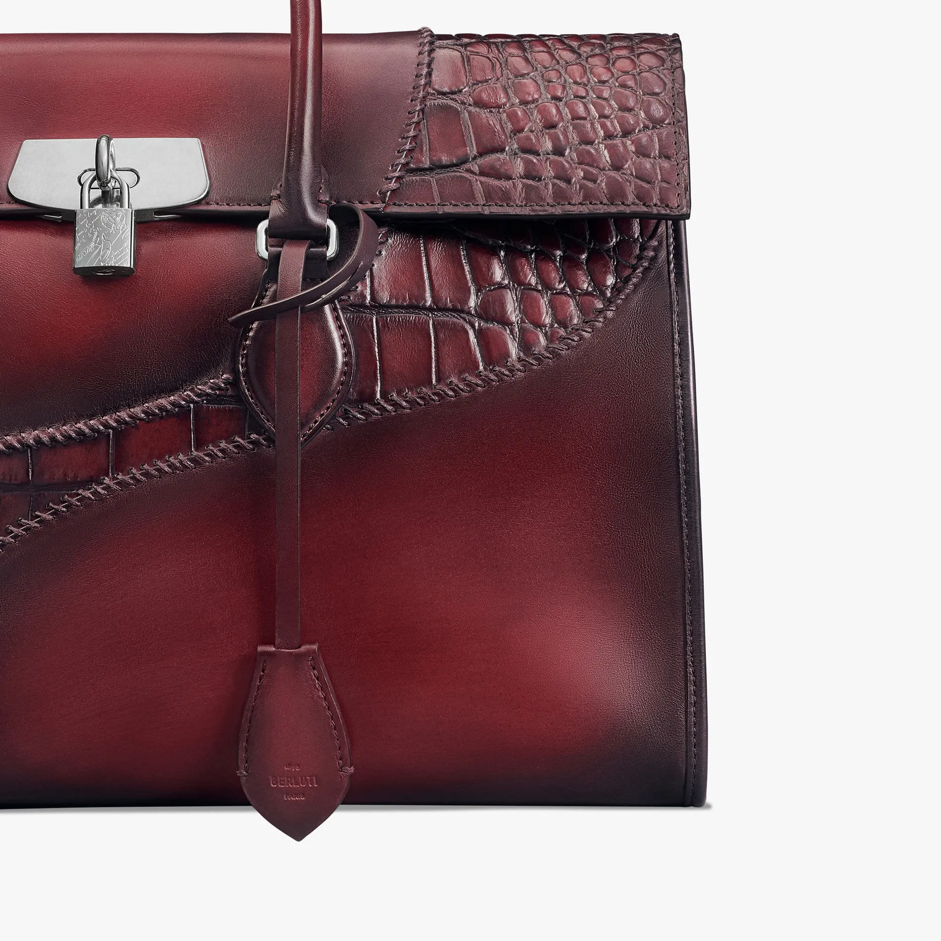 Berluti Cartable E’mio en cuir de veau et d'alligator | Cartables