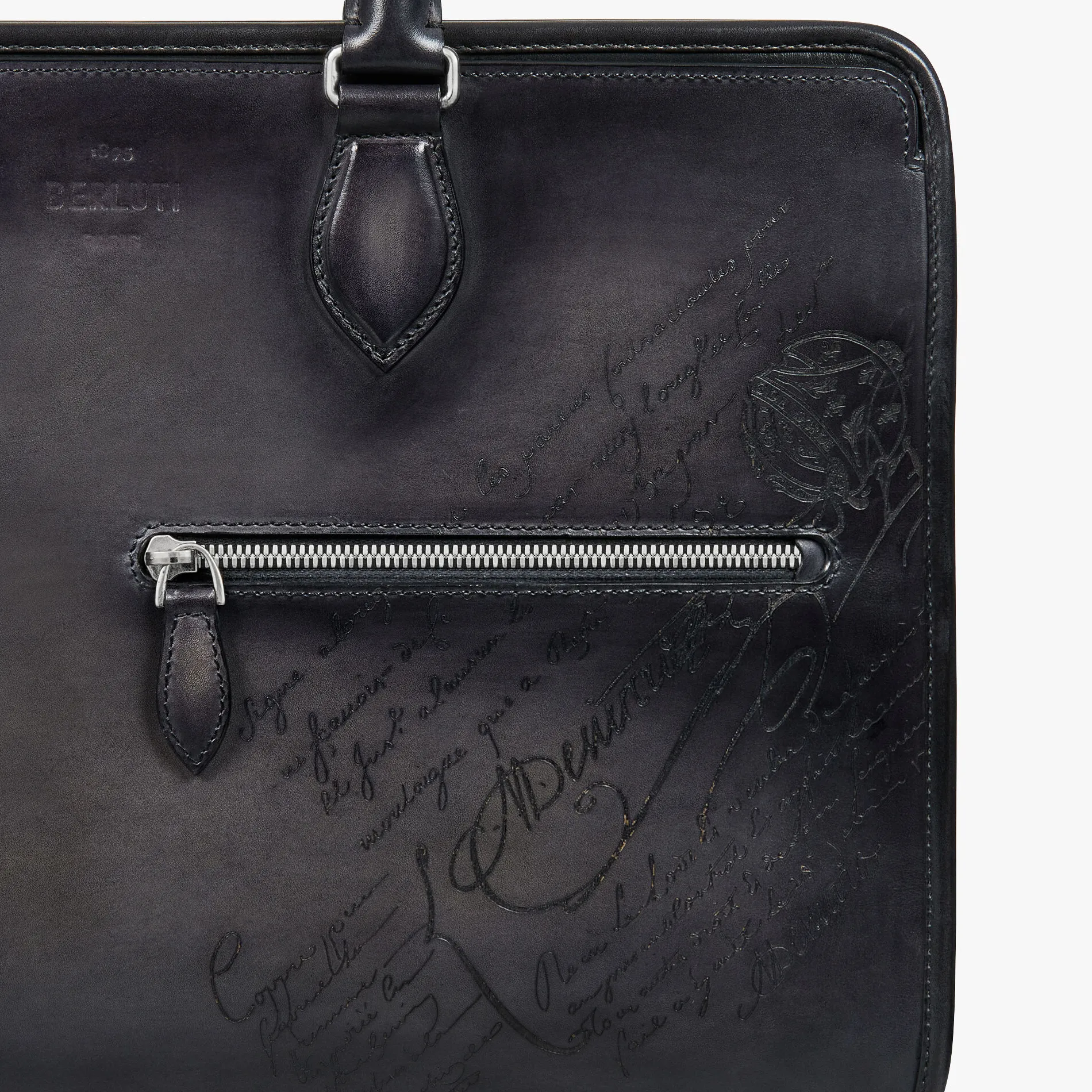 Berluti Cartable Un Jour En Cuir Scritto | Cartables