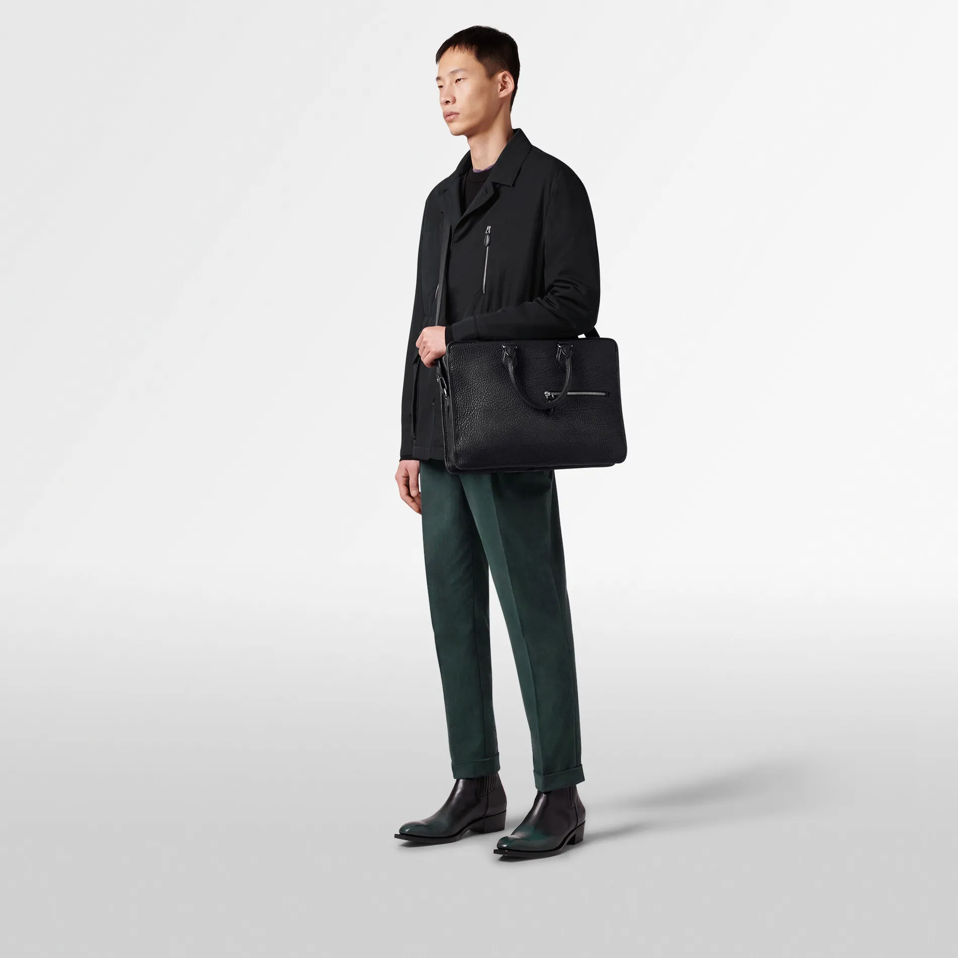Berluti Cartable Un Jour En Cuir Scritto | Cartables