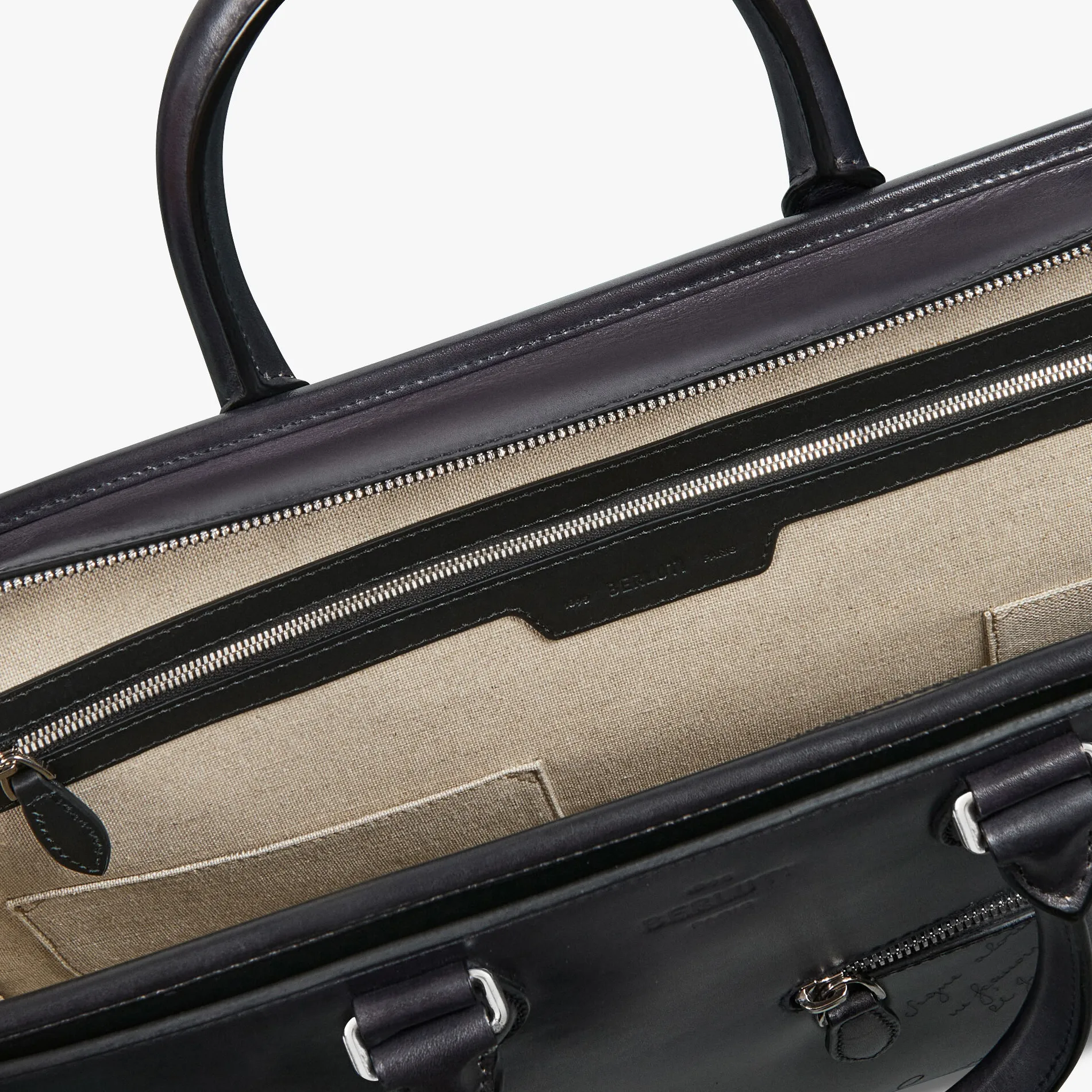 Berluti Cartable Un Jour En Cuir Scritto | Cartables