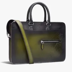 Berluti Cartable Un Jour Mini Gradiant en Cuir Scritto Swipe | Cartables