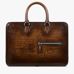 Berluti Cartable Un Jour Petit Mod&egrave;le En Cuir Scritto | Cartables
