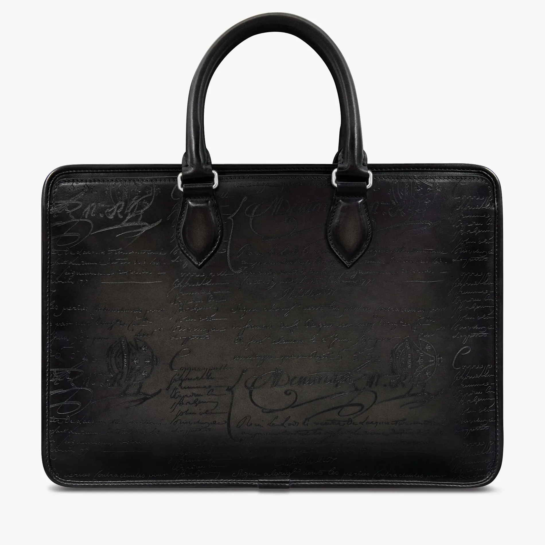 Berluti Cartable Un Jour Petit Mod&egrave;le En Cuir Scritto | Cartables