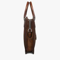 Berluti Cartable Un Jour Petit Mod&egrave;le En Cuir Scritto | Cartables