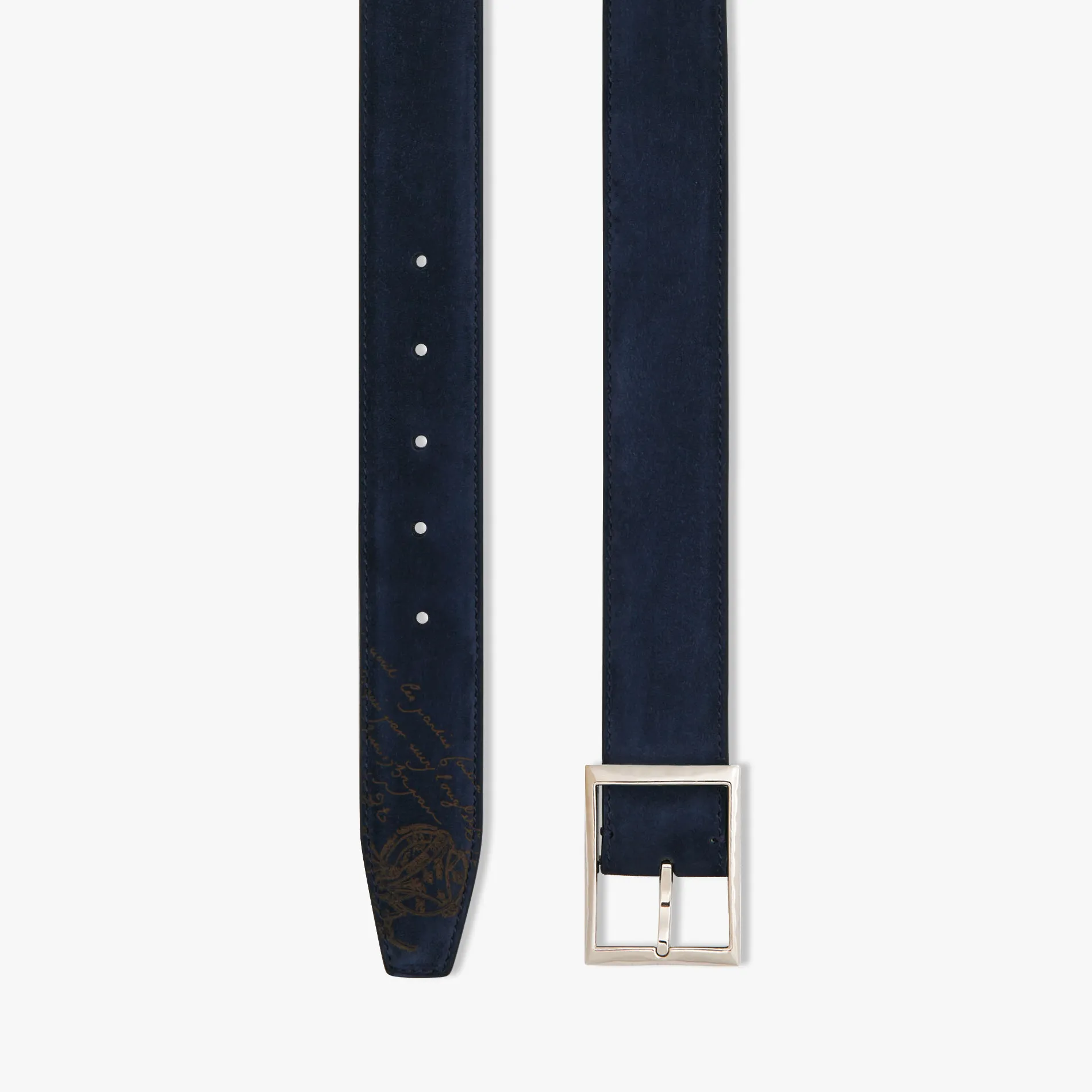 Berluti Ceinture Classic 35mm En Cuir Camoscio Scritto | Ceintures
