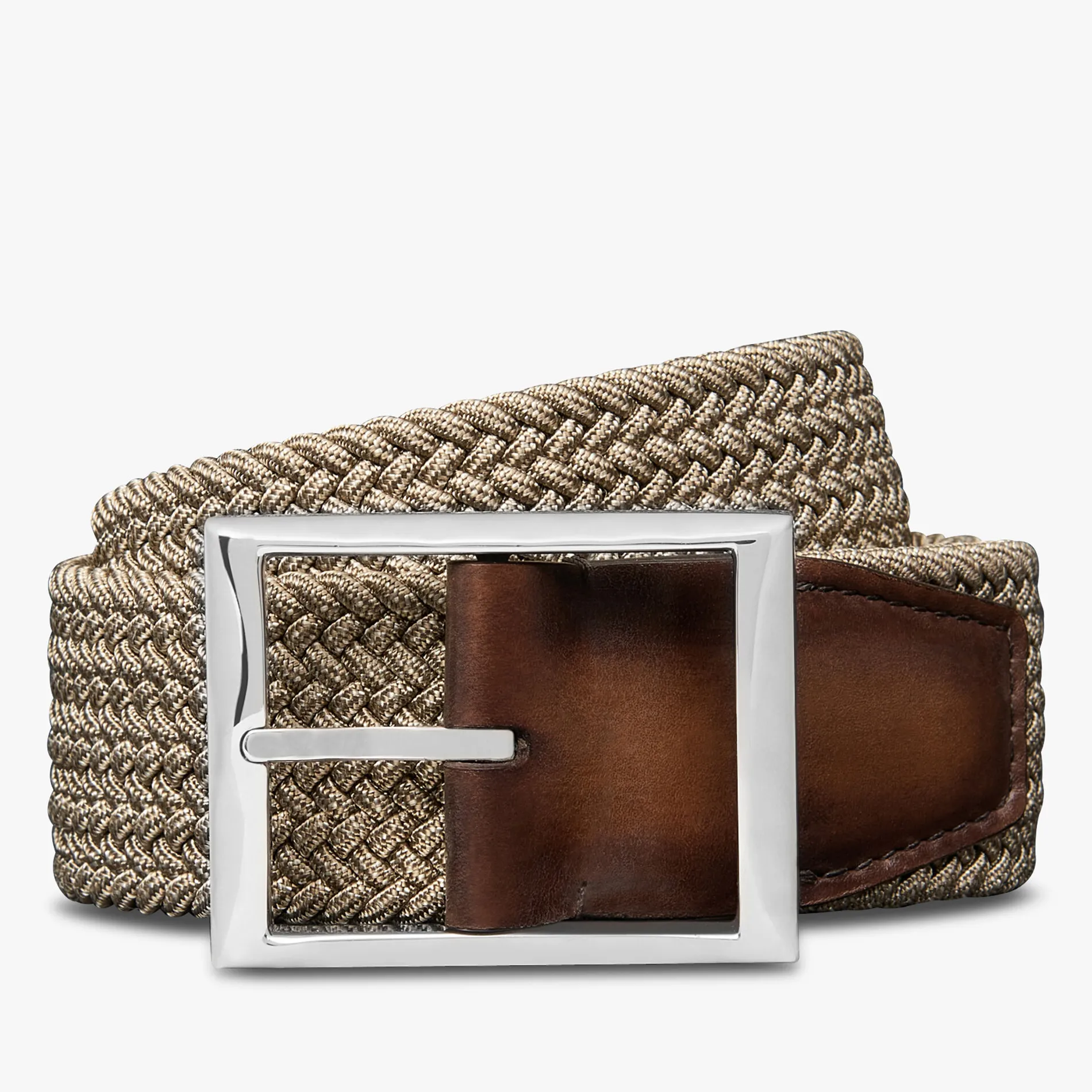 Berluti Ceinture Classic 35MM En Tissu et Cuir | Ceintures
