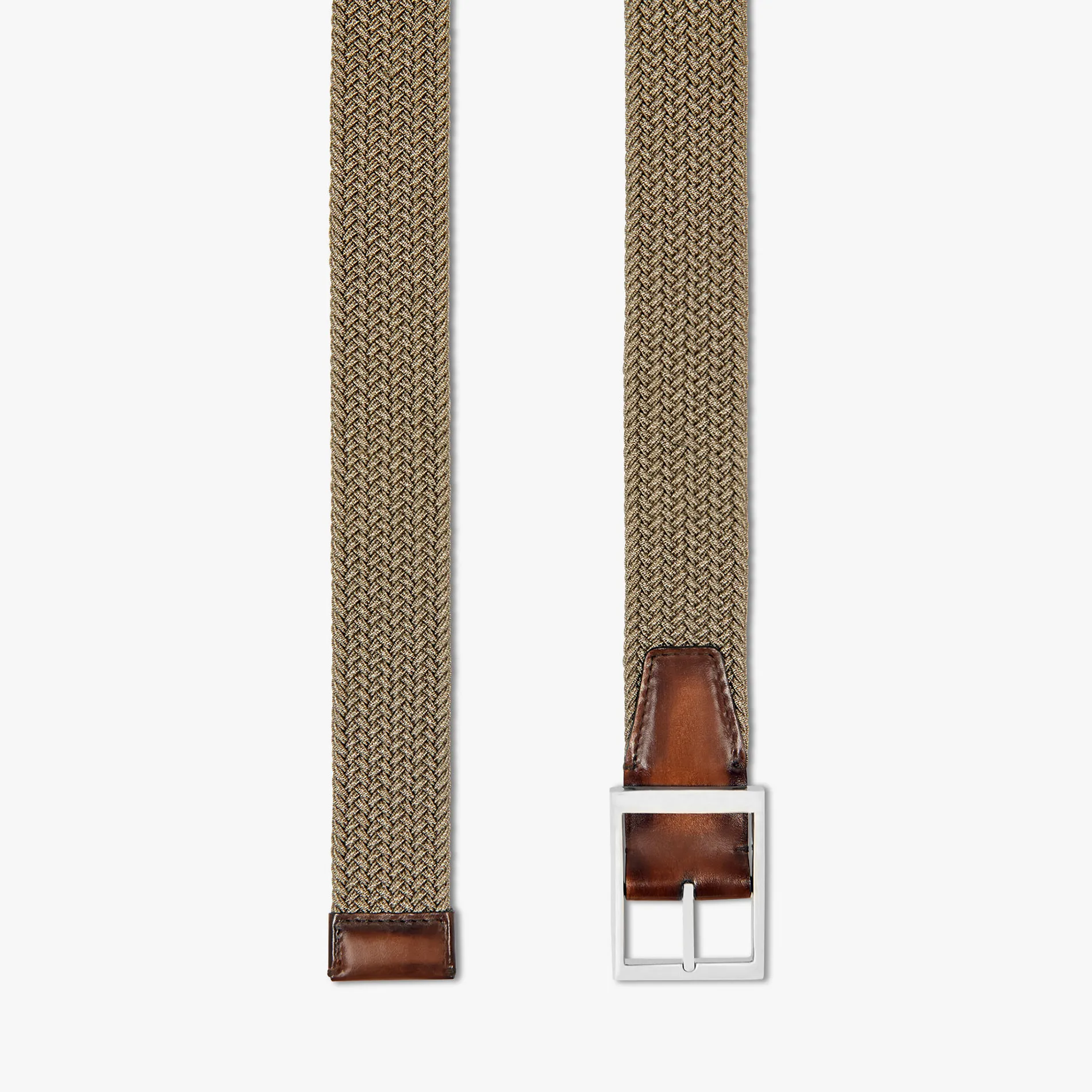 Berluti Ceinture Classic 35MM En Tissu et Cuir | Ceintures