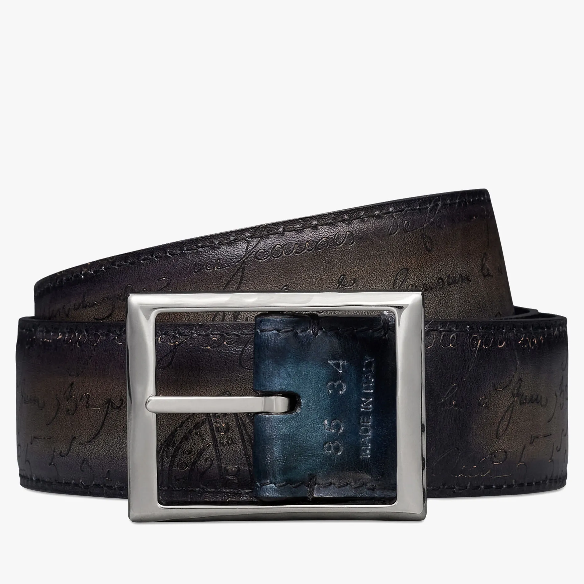 Berluti Ceinture R&eacute;versible Classic 35MM En Cuir Scritto | Ceintures