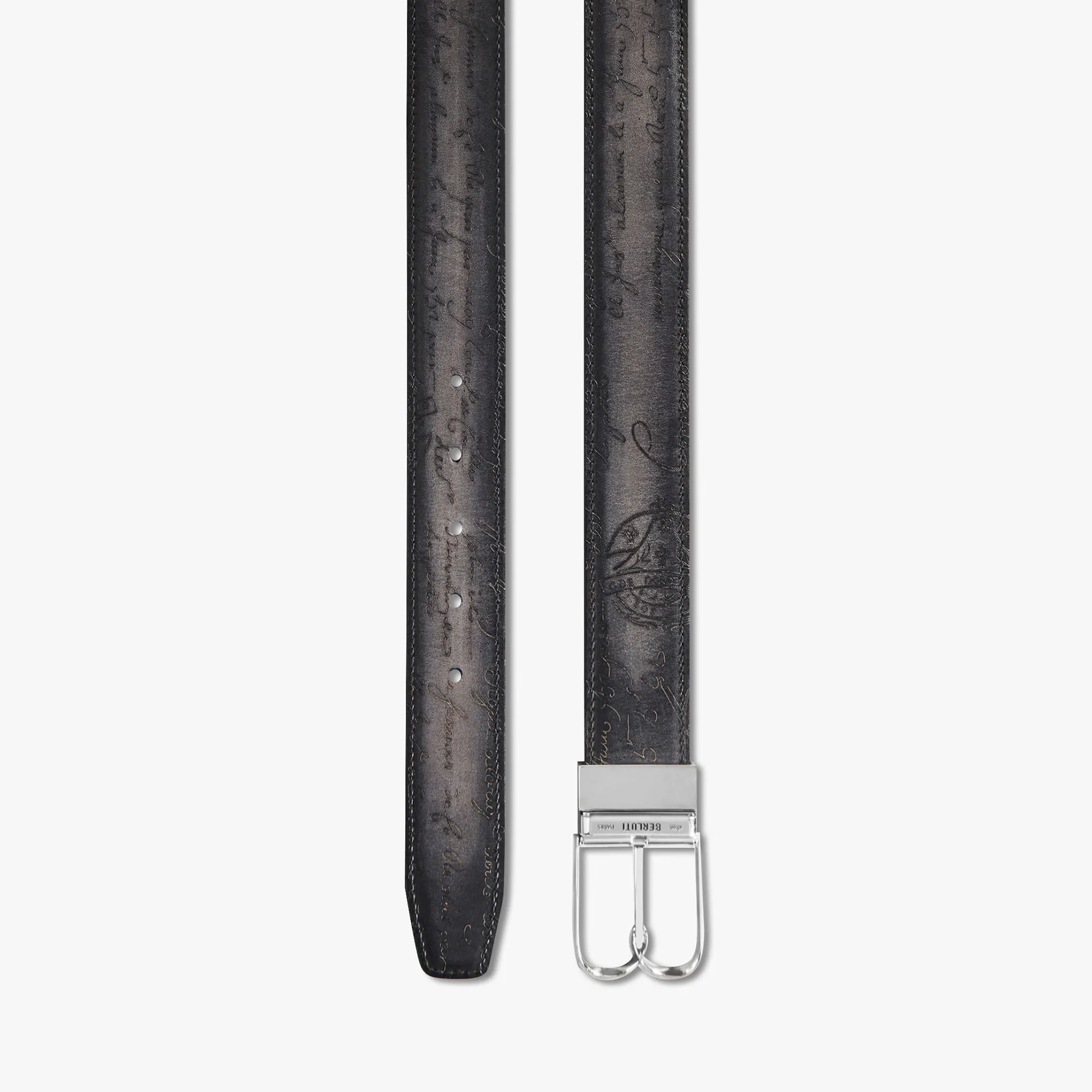Berluti Ceinture R&eacute;versible B Volute 35 Mm En Cuir Scritto | Ceintures