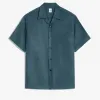 Berluti Chemise À Manches Courtes En Coton Et Soie Avec Imprimé | Chemises