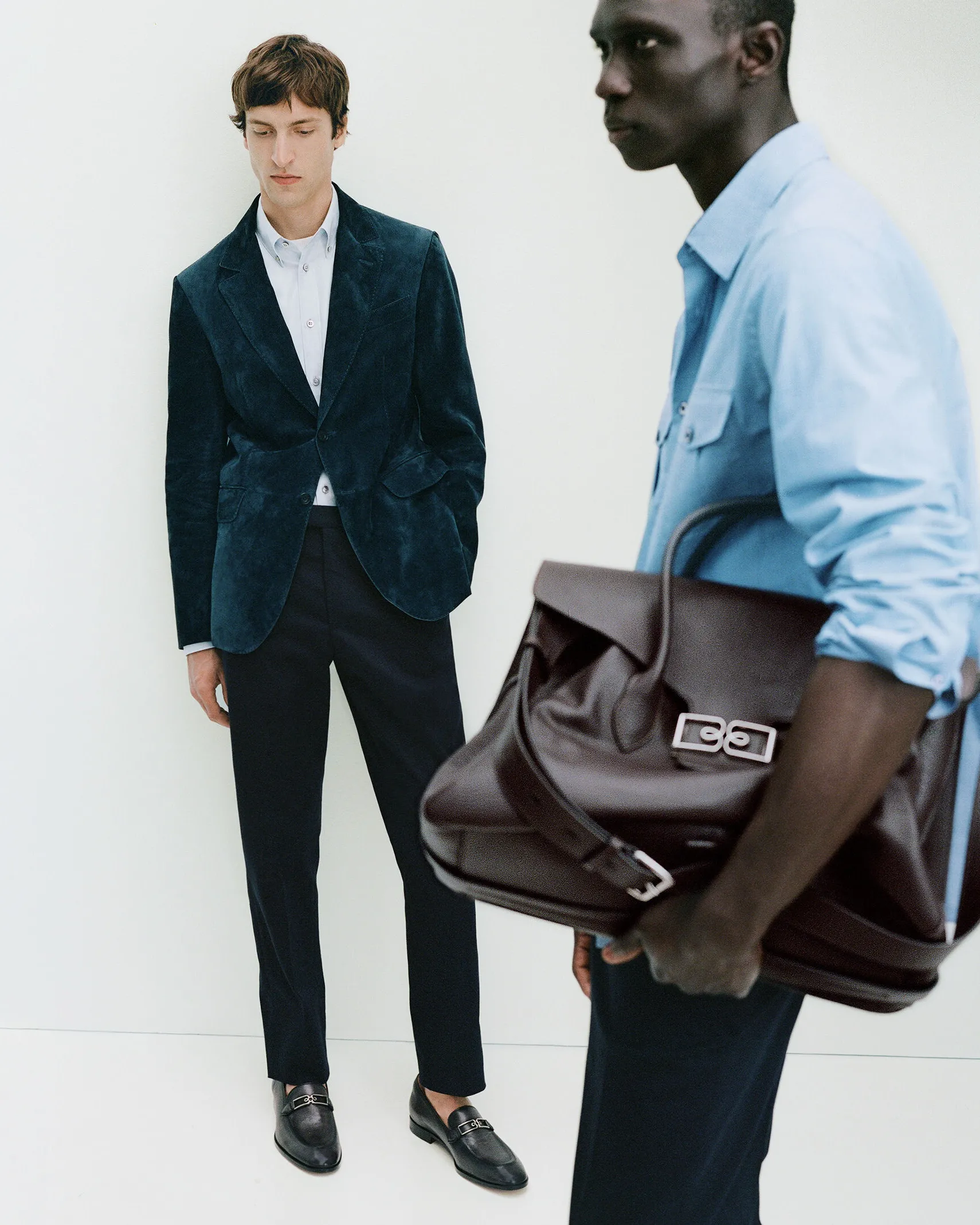 Berluti Chemise Alessandro &Agrave; Col Boutonn&eacute; En Coton Scritto | Chemises