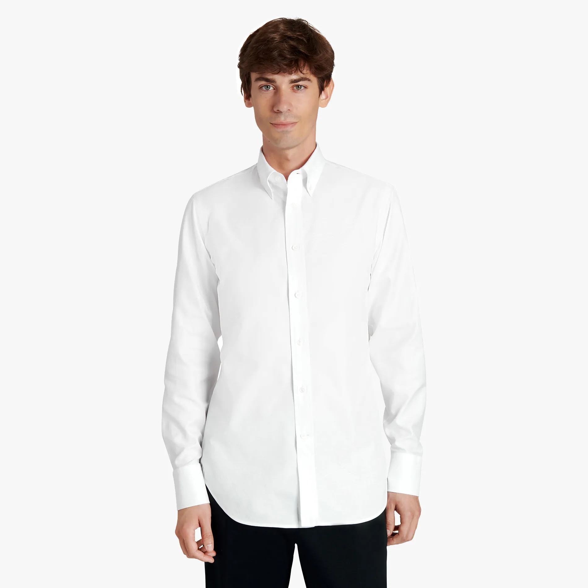 Berluti Chemise Alessandro &Agrave; Col Boutonn&eacute; En Coton Scritto | Chemises
