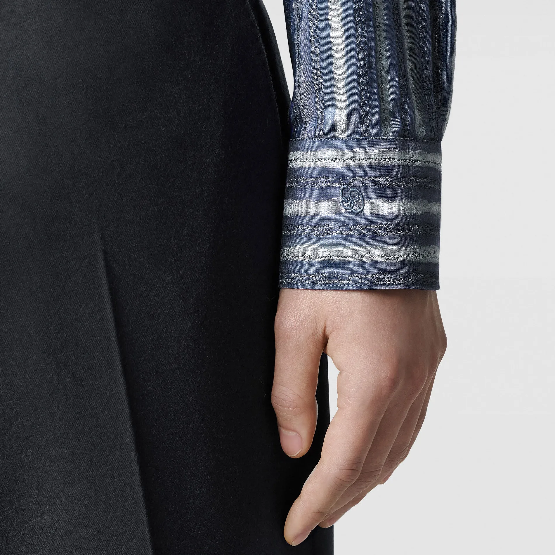 Berluti Chemise Alessandro &agrave; Rayures Scritto | Chemises