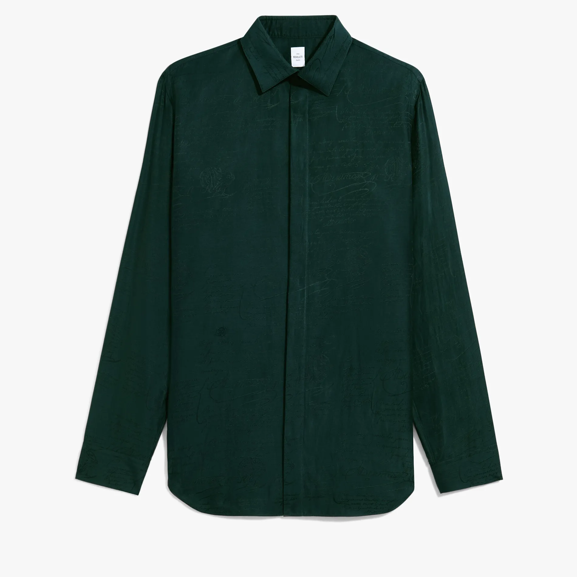 Berluti Chemise Andy en Coton et Soie Scritto | Chemises