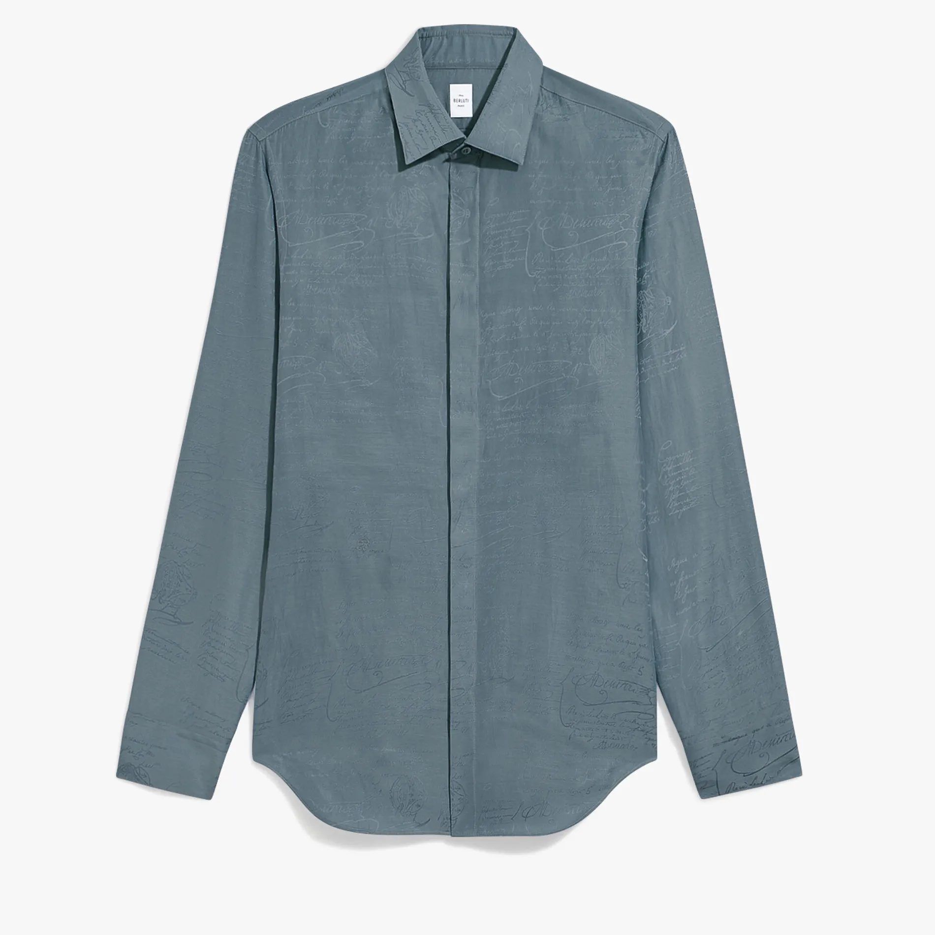 Berluti Chemise Andy en Coton et Soie Scritto | Chemises