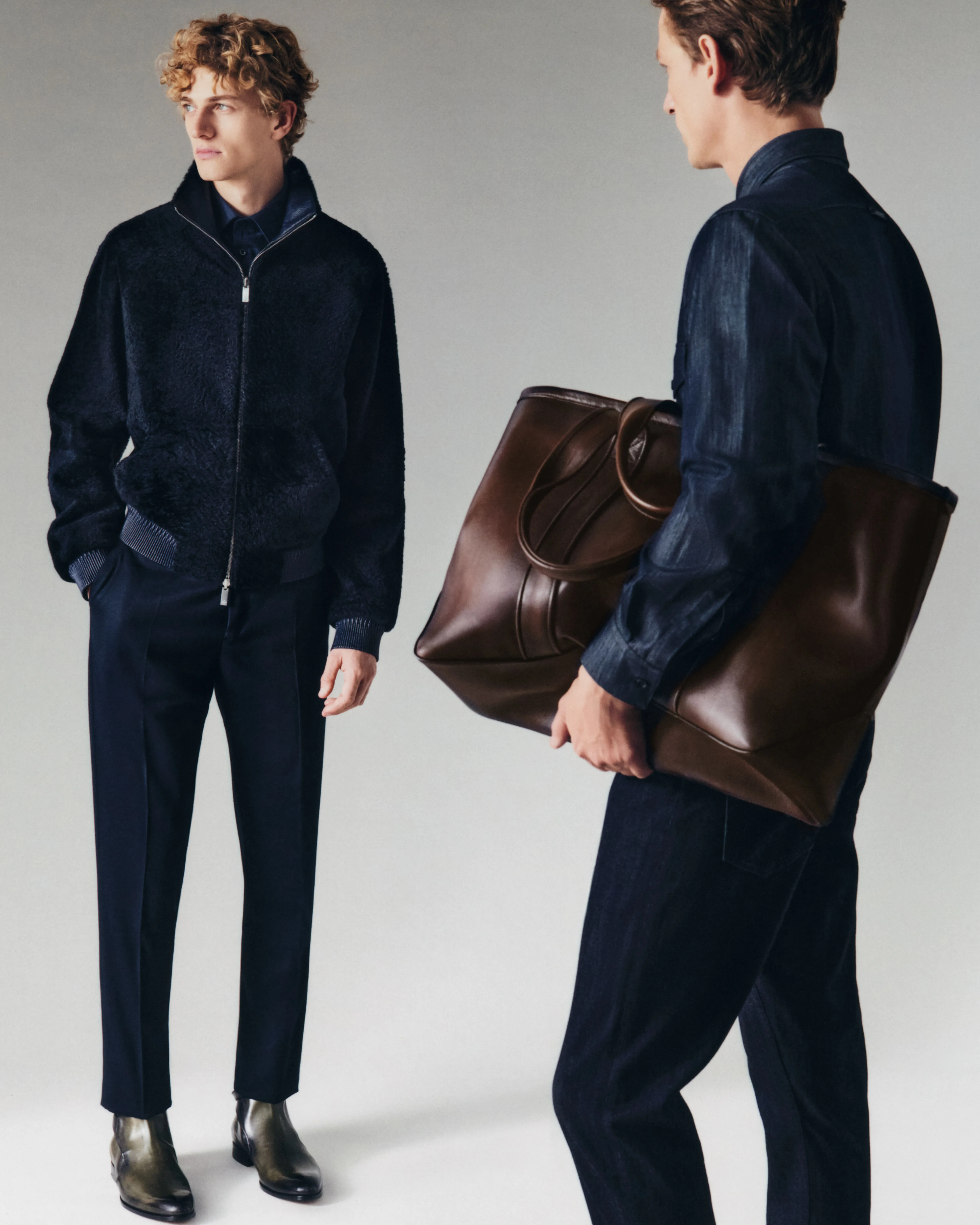 Berluti Chemise Andy en Coton et Soie Scritto | Chemises