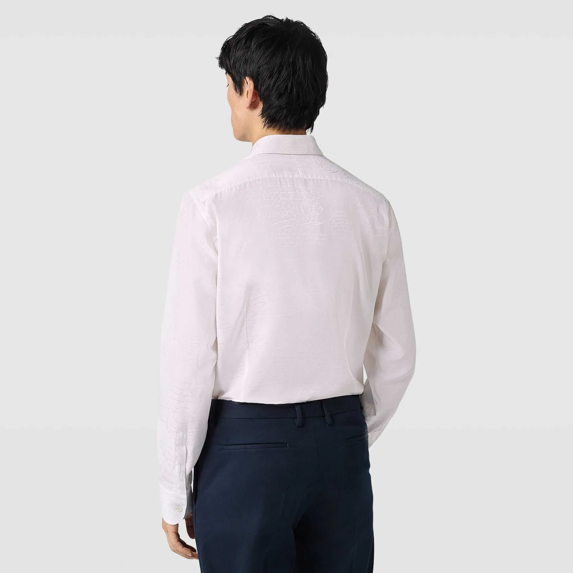 Berluti Chemise Andy En Coton Et Soie Scritto | Chemises