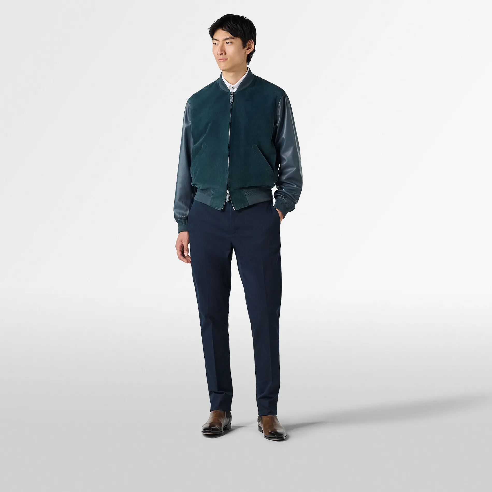 Berluti Chemise Andy En Coton Et Soie Scritto | Chemises