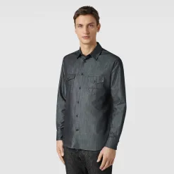 Berluti Chemise Denim en Coton et Soie | Chemises