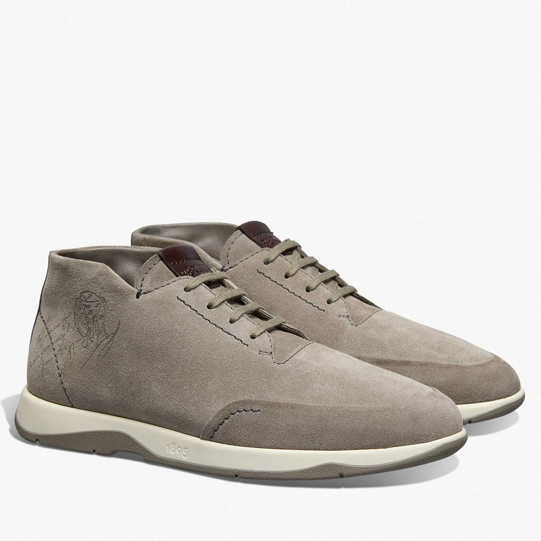 Berluti Derby Echapp&eacute;e En Veau Velours Scritto | Richelieus & Derbies | Bottines