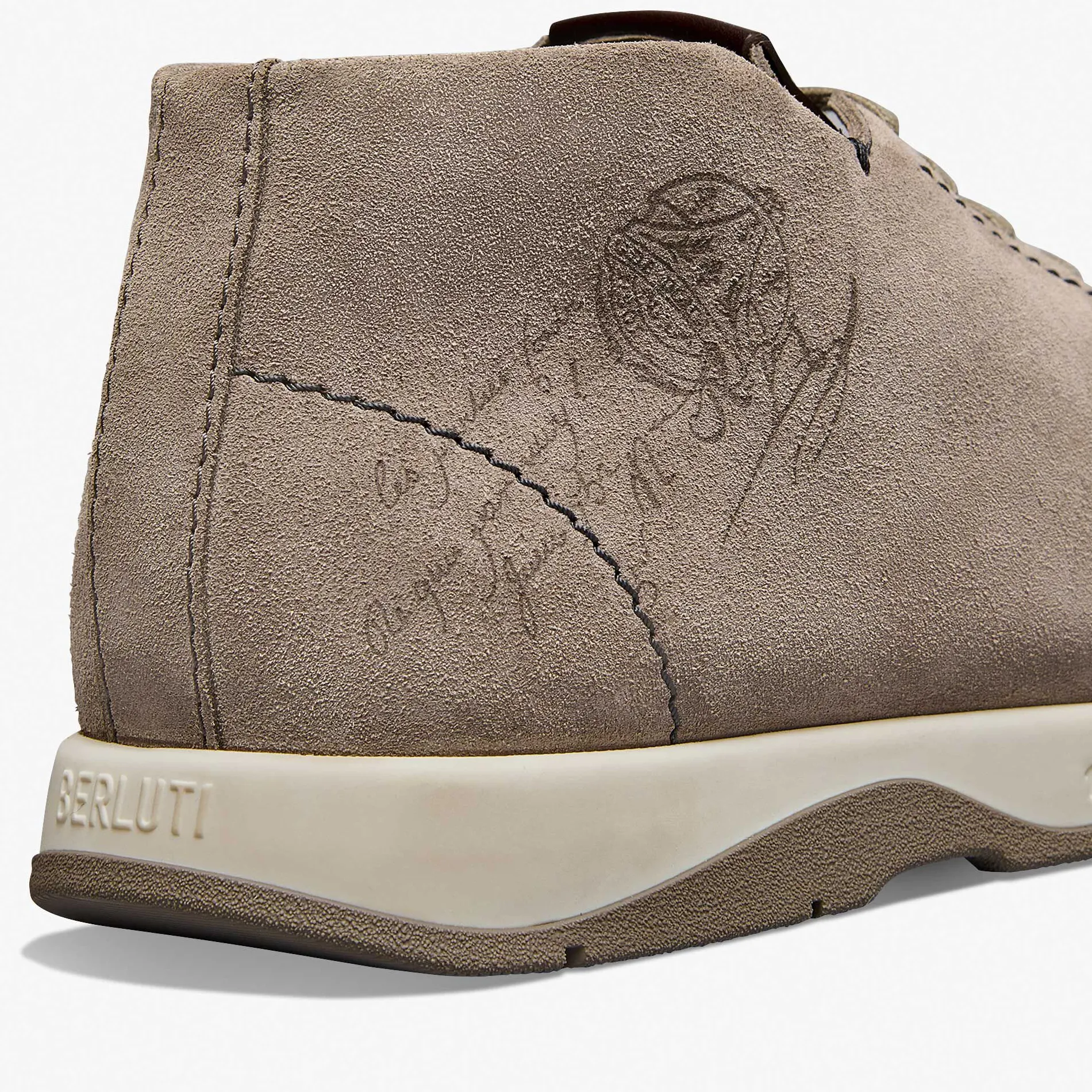 Berluti Derby Echapp&eacute;e En Veau Velours Scritto | Richelieus & Derbies | Bottines