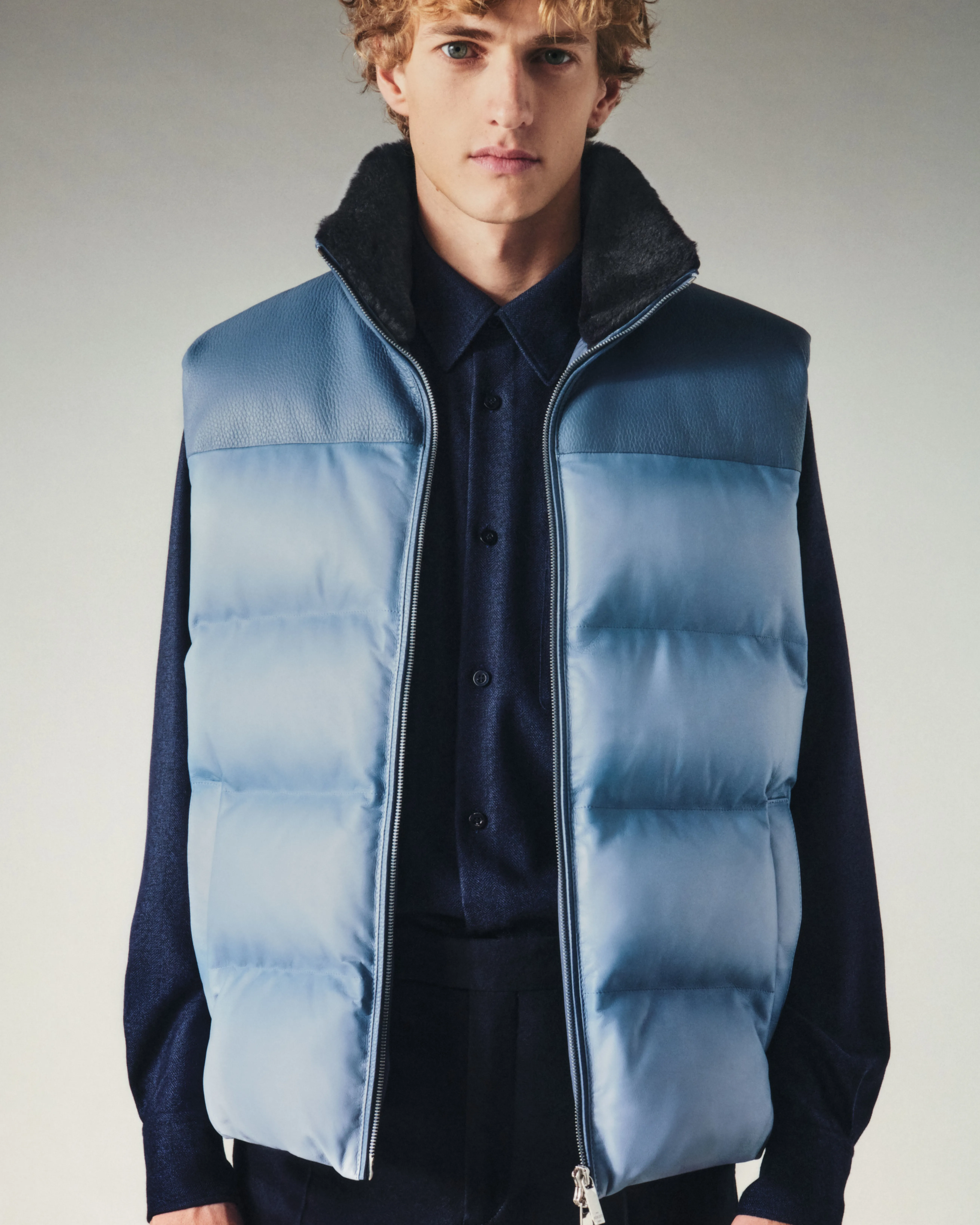 Berluti Doudoune Sans Manches en Cuir | Cuir