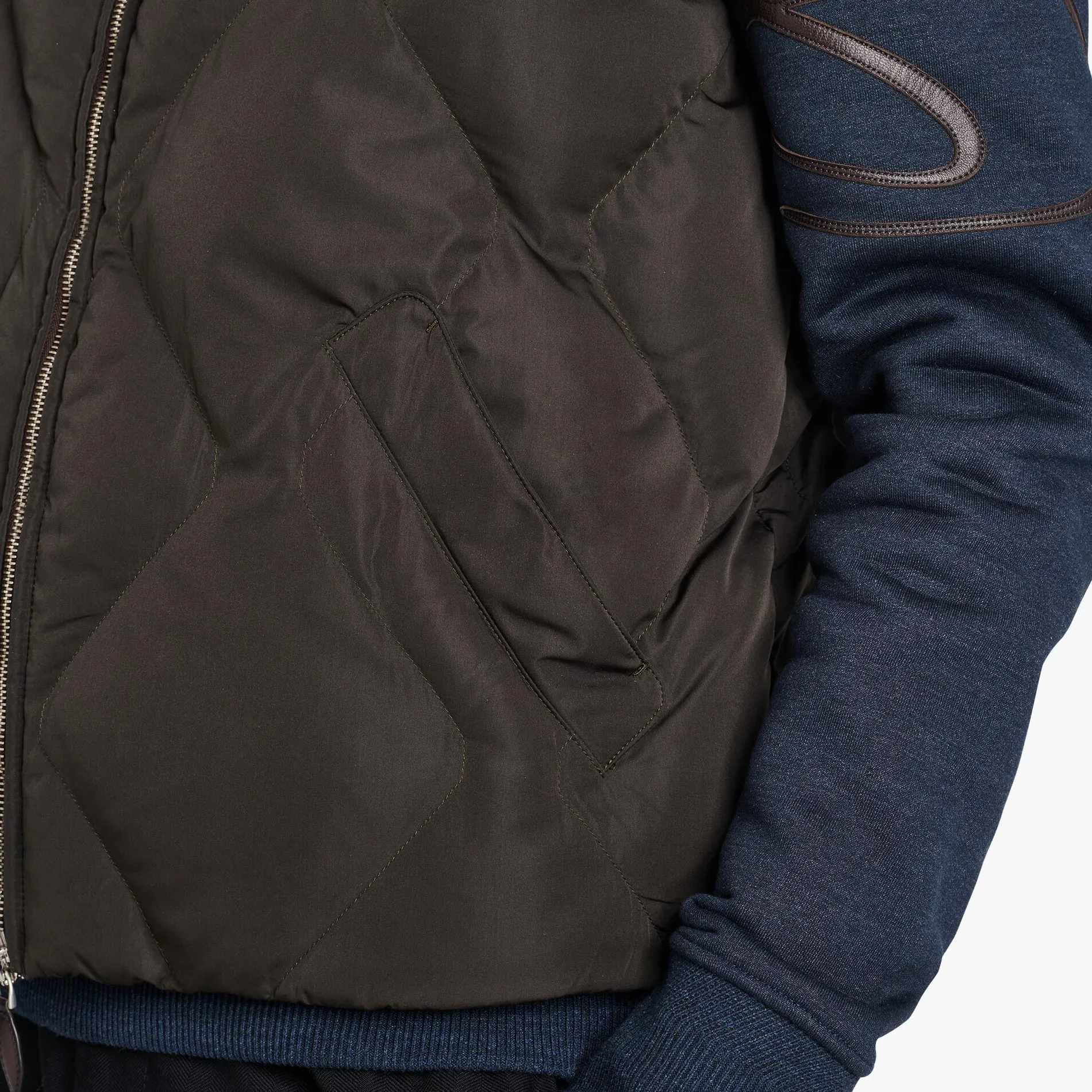 Berluti Doudoune Sans Manches En Nylon Matelassé Avec Col En Maille | Manteaux & Blousons